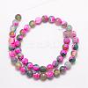 Natural Fire Crackle Agate Bead Strands G-K166-06F-8mm-12-2