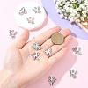 10Pcs 5 Colors Alloy Resin Pendants FIND-YW0009-78-5