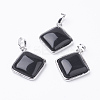 Natura Black Agate Pendants G-E420-01P-2