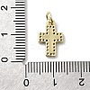 Brass Micro Pave Cubic Zirconia Pendants KK-A278-15G-02-3