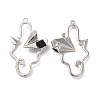 Glass Paper Plane Pendant PALLOY-K001-075P-01-1