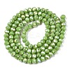 Electroplate Glass Beads Strands EGLA-A044-P4mm-B30-3