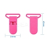 80Pcs 20 Colors Eco-Friendly Plastic Baby Pacifier Holder Clip KY-PH0007-03-5