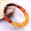 Cube Natural Amber Stretch Bracelets for Women LS-FIND-PW0021-01A-1
