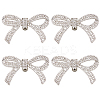 4Pcs Alloy Rhinestone Shoe Decoration AJEW-GF0009-29P-1