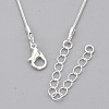Brass Round Snake Chain Necklace Making MAK-T006-11A-S-2