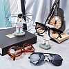 Opaque Resin Glasses Display Stands ODIS-WH0027-033-5