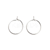 Brass Hoop Earring Findings KK-R112-038A-1