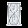 Valentine's Day Sandglass with Couple DIY Wall Decoration Statue Silicone Molds LS-SIL-F007-11-3