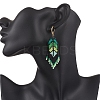Handmade Glass Seed Beads Dangle Earrings EJEW-MZ00561-01-3