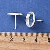 Brass Ear Studs Settings IFIN-Q005-S-NR-3