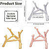 3Pcs 3 Colors Branch Crystal Ball Display Stand Alloy Metal Base ODIS-BC0001-09-2