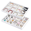 2Pcs 2 Styles MDF Jewelry Trays for Earrings Rings Necklaces ODIS-PH0001-85A-1