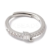 Rack Plating Brass Clear Cubic Zirconia Constellation Adjustable Rings for Women RJEW-S407-08P-03-2