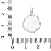 Brass Acrylic Pendants KK-D357-15P-3