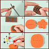 CRASPIRE 1 Set PP Plastic Letter A~Z Cookie Impress Embosser Cutter AJEW-CP0007-34-6