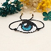 Friendship Eye Loom Pattern Seed Beads Bracelets for Women BJEW-C011-04-1
