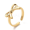 304 Stainless Steel Open Cuff Rings for Women RJEW-Z044-01G-02-1