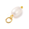 5Pcs Natural Cultured Freshwater Pearl Potato Charms PALLOY-JF02954-3