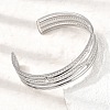 304 Stainless Steel Multi-strand Cuff Bangles for Women SA-CBA82C8-06P-2