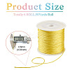 6 Rolls 6 Colors Nylon Chinese Knot Cord NWIR-TA0001-06-3