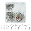 60Pcs 2 Style 316 Surgical & 304 Stainless Steel Earring Hooks DIY-FS0005-46-1
