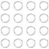 20Pcs 925 Sterling Silver Round Rings STER-BBC0009-64A-S-1