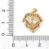 Brass Micro Pave Cubic Zirconia Pendants KK-F922-04G-01-3
