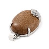 Synthetic Goldstone Pendants G-C235-03K-RS-4