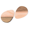 Opaque Resin & Walnut Wood Pendants RESI-S389-010A-C02-2
