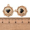 Alloy Enamel Pendants FIND-K030-17B-G-3