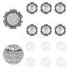 5Pcs Vintage Alloy Brooch Cabochon Bezel Settings FIND-YW0009-71-1