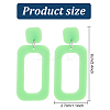 6 Pairs 6 Style Hollow Out Rectangle Acrylic Dangle Stud Earrings EJEW-AN0001-59-2
