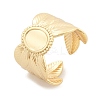 Brass Cuff Rings for Women RJEW-B119-10G-4