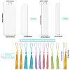 DIY Bookmark Making Kits. with Transparent Acrylic & Polyester Tassel Decoration DIY-SP0001-92D-2