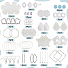 DIY Star & Flower Natural Shell Dangle Earrings Making Kit DIY-SC0025-13-2