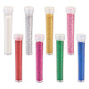 8 Bottles 8 Colors Plastic Glitter Powder Fillers AJEW-TA0001-36-1