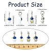 16Pcs 4 Styles Spray Printed Alloy European Dangle Charms FIND-CJ0005-53-2