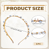 1Pc Zinc Alloy Rhinestone Hair Bands OHAR-LP0003-005A-2