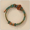 Hand-knitted Polyester and Wax Cope Braided Bracelets for Men Women FS-WG9D472-01-1