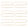6Pcs 304 Stainless Steel Snake Chains Necklaces for Men Women STAS-DC0003-25-1