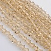 Bicone Glass Beads Strands LS-EGLA-P016-4mm-12-1