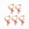 Alloy Enamel Pendants ENAM-N054-68B-NR-1