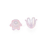 6-Petal Imitation Jelly Acrylic Bead Caps JACR-T002-2H-2