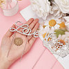 2Pcs 2 Styles Alloy & Rhinestone Cake Toppers AJEW-CP0001-44S-3