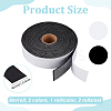 2 Rolls 2 Colors Self-adhesive Polyester Fabric DIY-BC0014-40-2