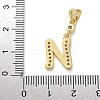 Brass Micro Pave Cubic Zirconia Pendants KK-M319-02G-N-3