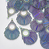 Ion Plating(IP) 304 Stainless Steel Filigree Pendants X-STAS-R102-19-1