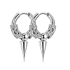 Non-Tarnish 304 Stainless Steel Hoop Earrings PW-WG23967-03-1