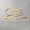 Flower Full Crystal Rhinestone Handmade Bridal Belts for Wedding Dresses AJEW-WH20006-233B-04-1